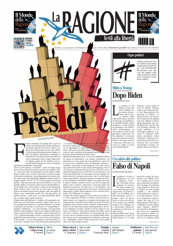 Prima-pagina-la ragione-oggi-edizione-di-oggi-20240821